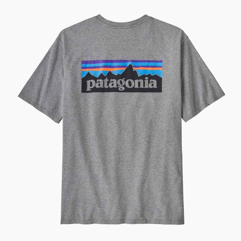 Футболка чоловіча Patagonia P-6 Logo Responsibili-Tee gravel heather 4