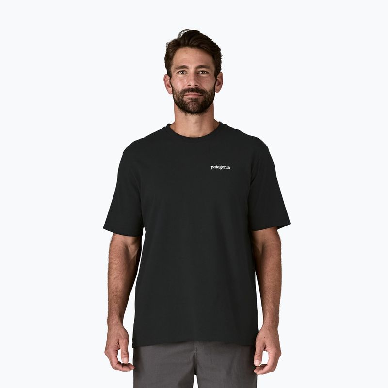 Чоловіча трекінгова футболка Patagonia P-6 Logo Responsibili-Tee чорна