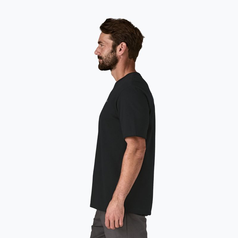 Чоловіча трекінгова футболка Patagonia P-6 Logo Responsibili-Tee чорна 4