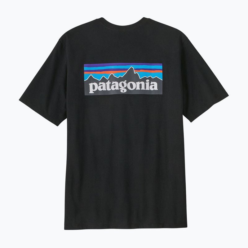 Чоловіча трекінгова футболка Patagonia P-6 Logo Responsibili-Tee чорна 6