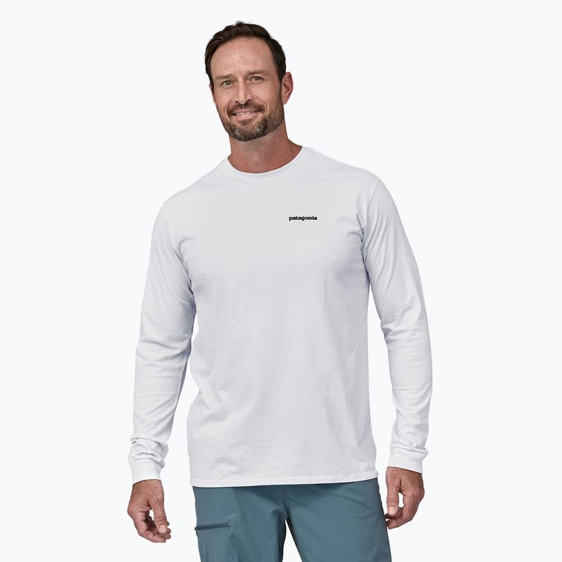 Кофта чоловіча Patagonia P-6 Logo Responsibili white