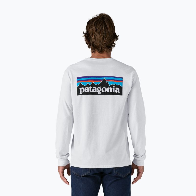Кофта чоловіча Patagonia P-6 Logo Responsibili white 2