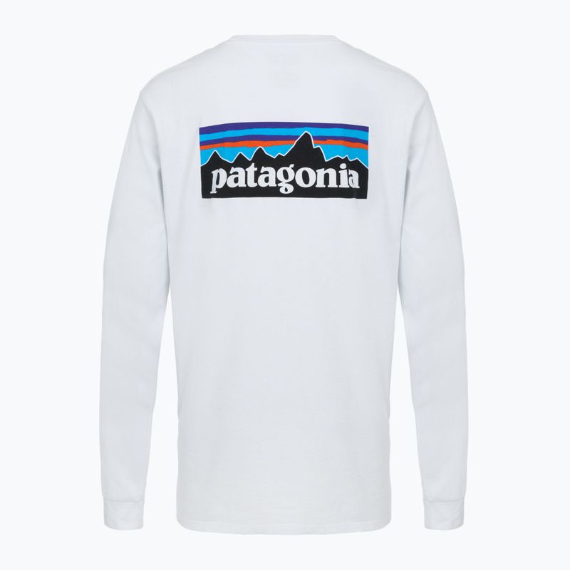 Кофта чоловіча Patagonia P-6 Logo Responsibili white 2