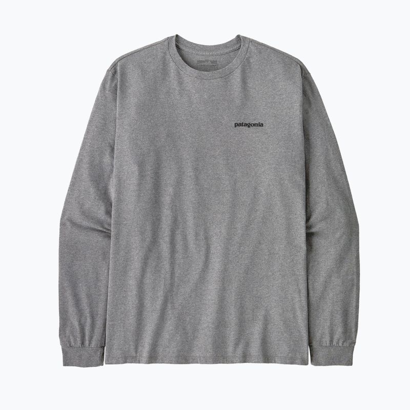 Лонгслів чоловічий Patagonia P-6 Logo Responsibili gravel heather 3