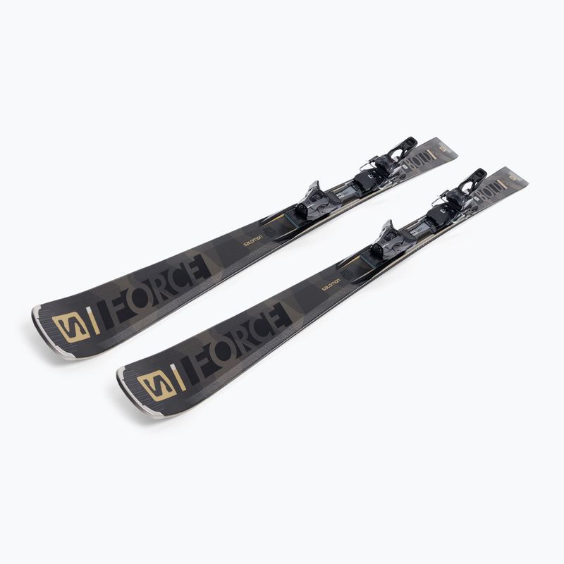 Лижі гірські Salomon S Force Ti Bold + Z12 чорні L41675400 4