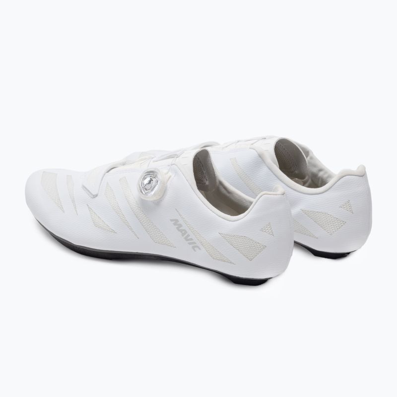 Кросівки велосипедні шосе чоловічі Mavic Tretry Cosmic Elite SL white/white/black 3