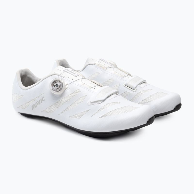 Кросівки велосипедні шосе чоловічі Mavic Tretry Cosmic Elite SL white/white/black 5