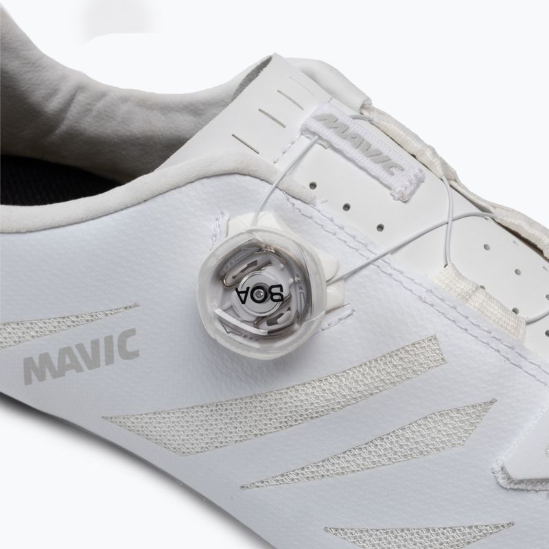 Кросівки велосипедні шосе чоловічі Mavic Tretry Cosmic Elite SL white/white/black 7