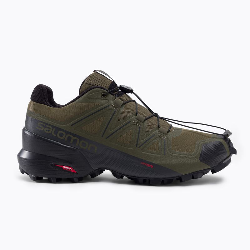 Кросівки для бігу чоловічі Salomon Speedcross 5 Wide grape leaf/black 2