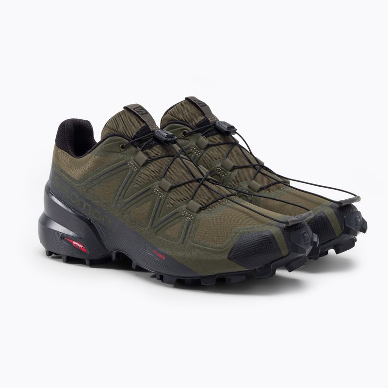 Кросівки для бігу чоловічі Salomon Speedcross 5 Wide grape leaf/black 5