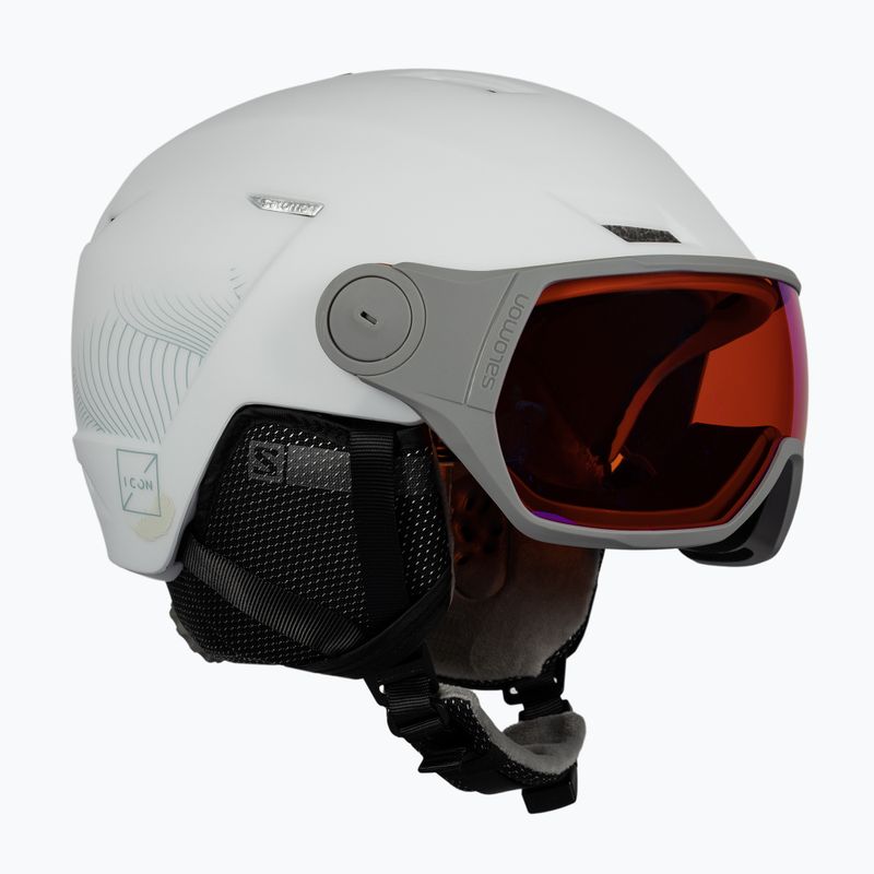 Шолом лижний жіночий  Salomon Icon Lt Visor білий L41199700