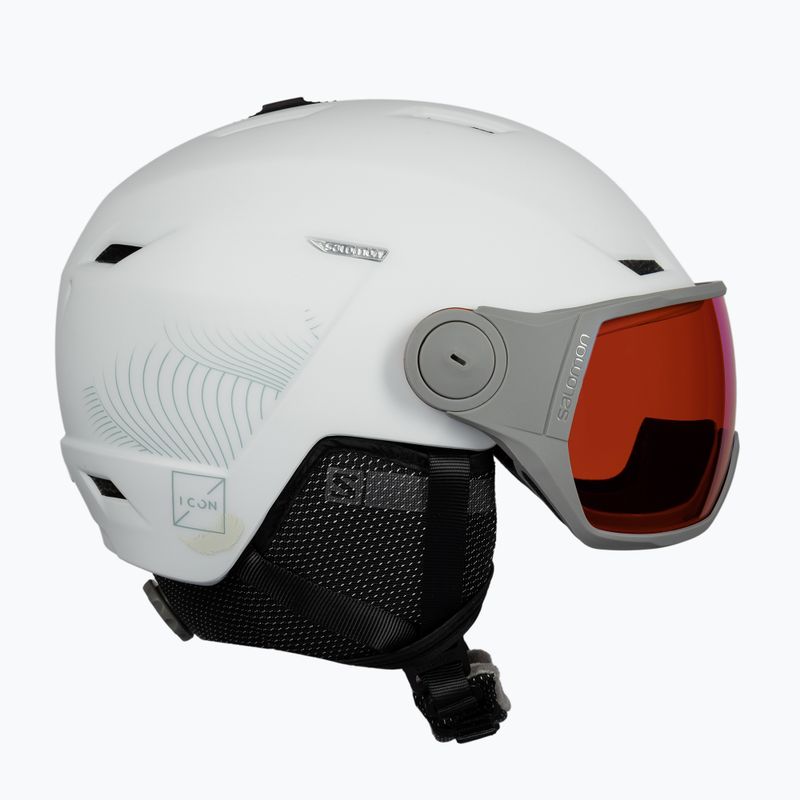 Шолом лижний жіночий  Salomon Icon Lt Visor білий L41199700 4