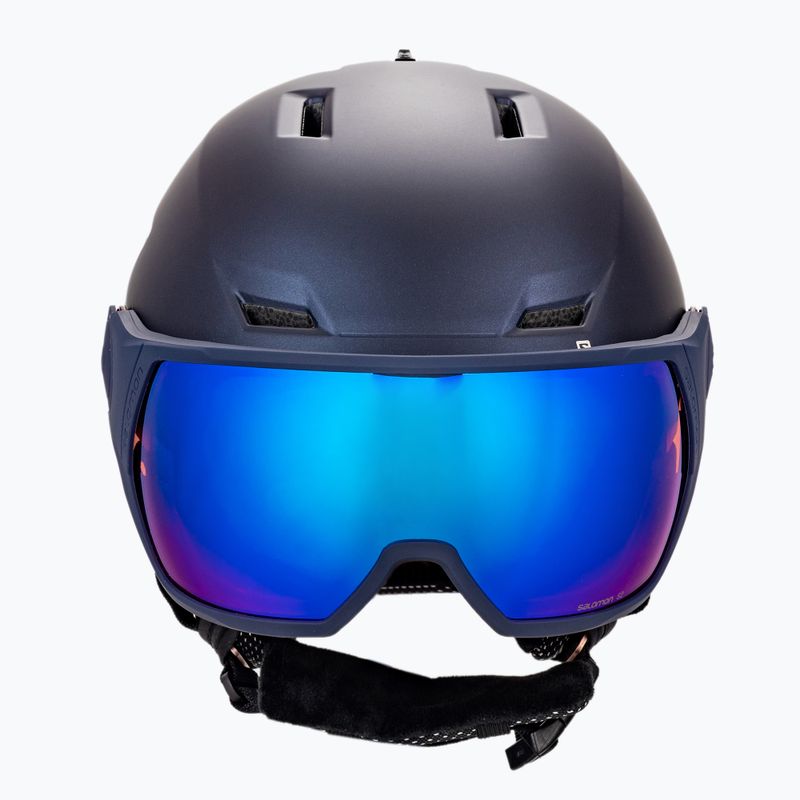 Шолом лижний жіночий Salomon Icon Lt Visor темно-синій L41199800 2