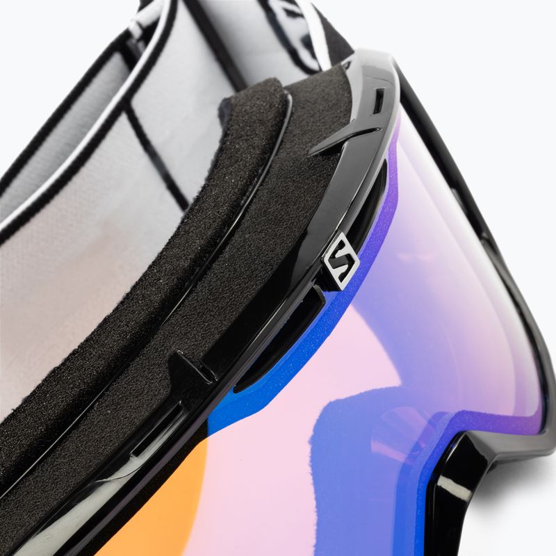 Маска лижна Salomon Aksium Photo black/aw blue L41150800 5