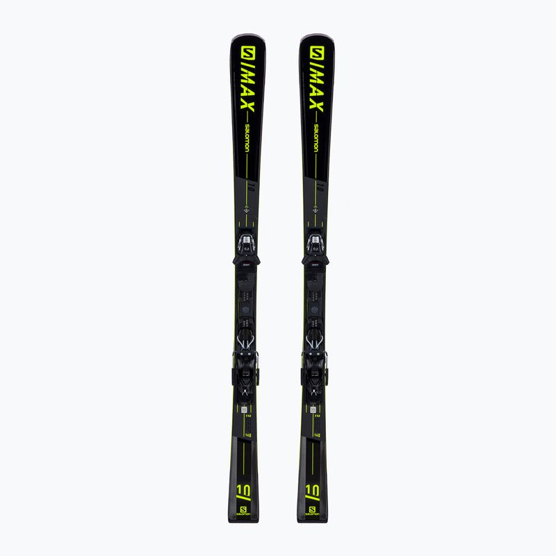 Лижі гірські чоловічі Salomon S/Max 10 + M11 GW чорні L41134300/L4146900010
