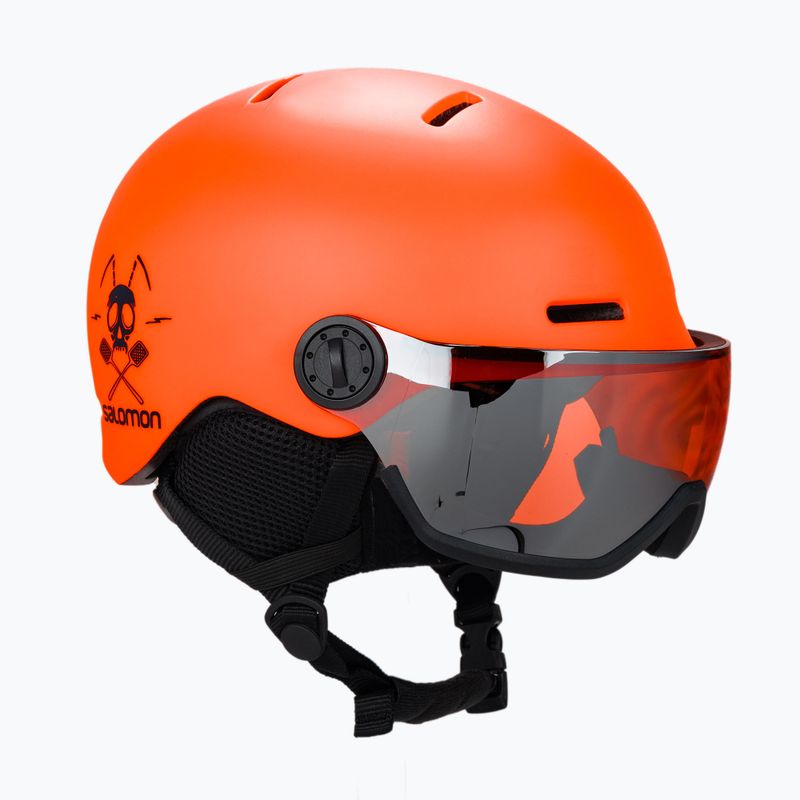 Шолом лижний дитячий  Salomon Grom Visor помаранчевий L40836900