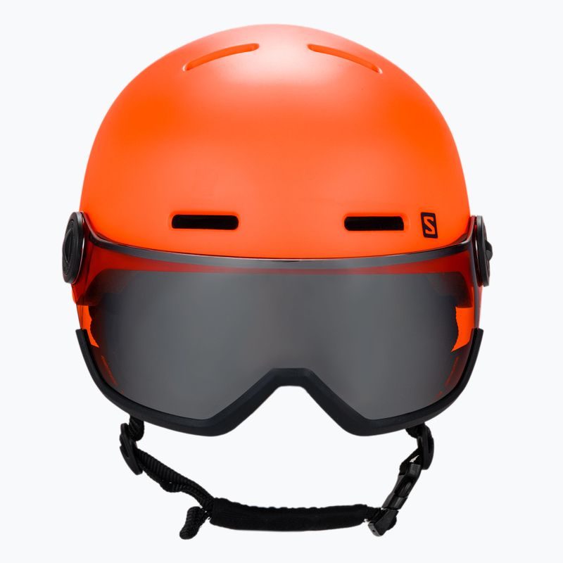 Шолом лижний дитячий  Salomon Grom Visor помаранчевий L40836900 2