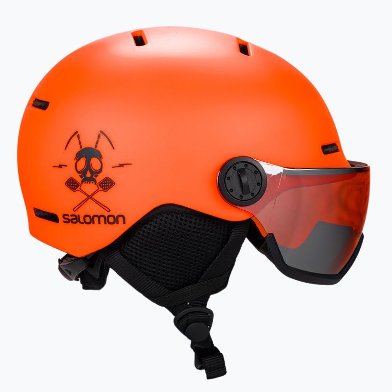 Шолом лижний дитячий  Salomon Grom Visor помаранчевий L40836900 4