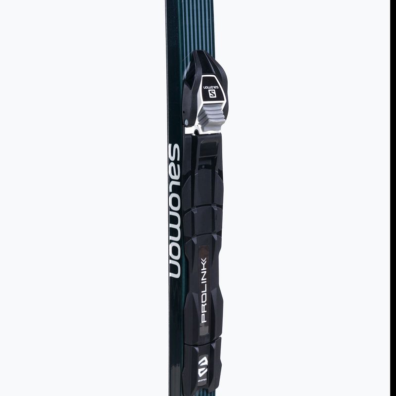 Лижі бігові дитячі Salomon Aero Grip Jr. + Prolink Access чорно-блакитні L412480PM 7