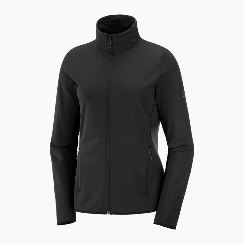 Флісова кофта жіноча Salomon Outrack Full Zip Mid чорна LC1358200 4