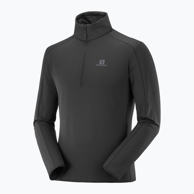 Флісова кофта чоловіча Salomon Outrack HZ Mid чорна LC1369900