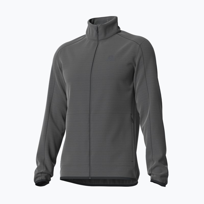 Флісова кофта чоловіча Salomon Outrack Full Zip Mid чорна LC1369200 2