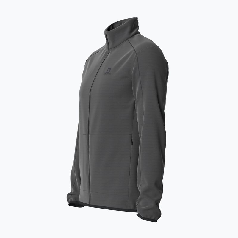 Флісова кофта чоловіча Salomon Outrack Full Zip Mid чорна LC1369200 4