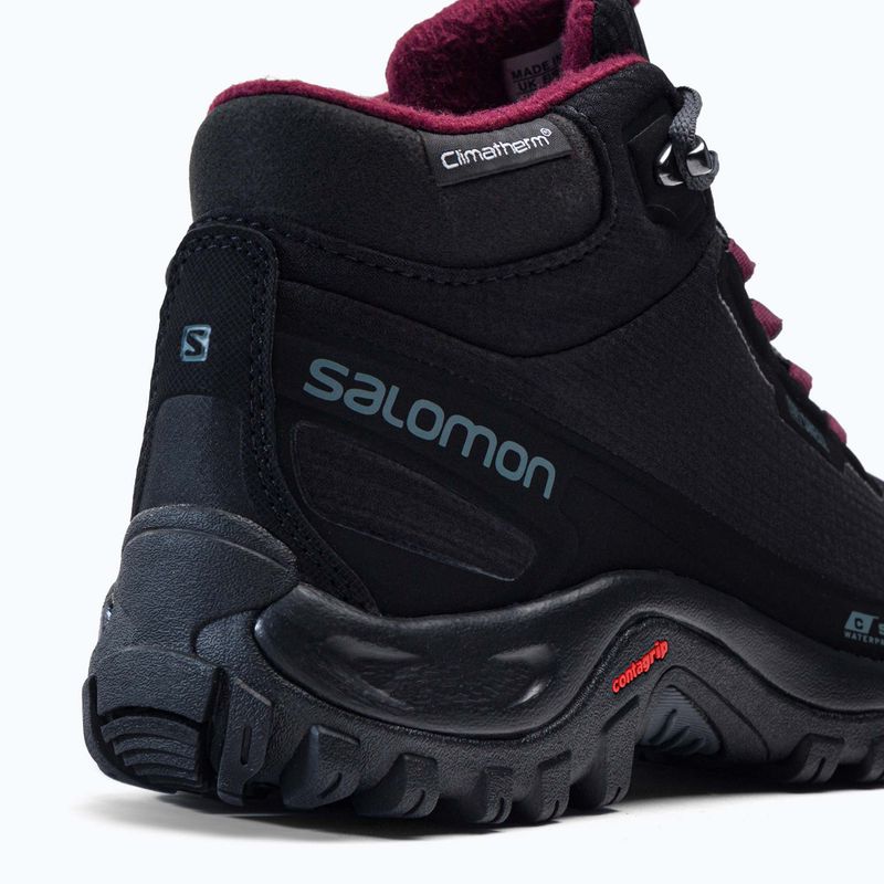 Черевики для трекінгу жіночі Salomon Shelter CS WP чорні L41110500 7