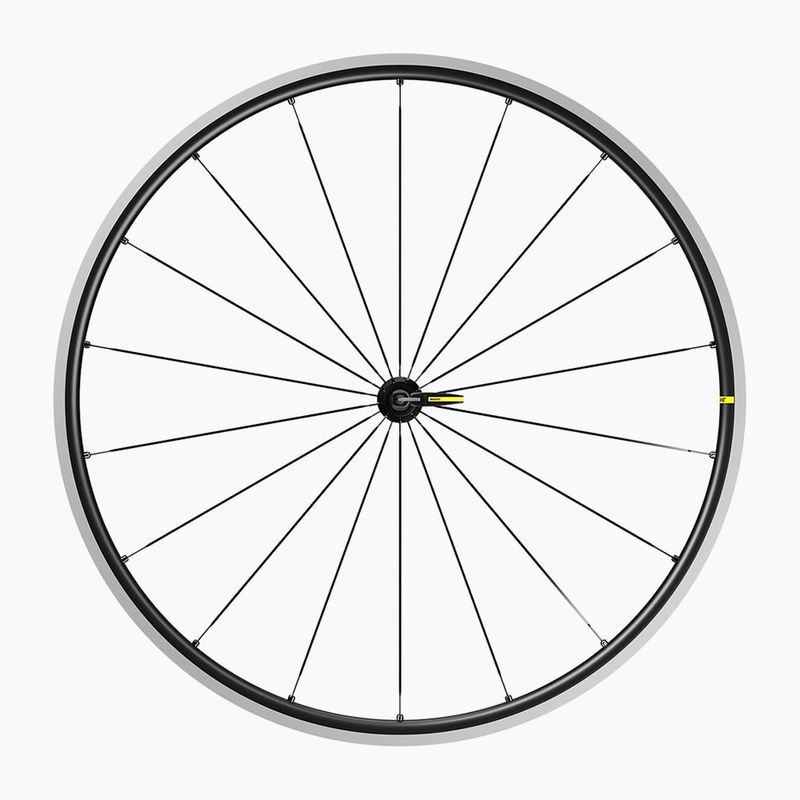 Колесо велосипедне переднє Mavic Ksyrium S чорно-сріблясті F9019101
