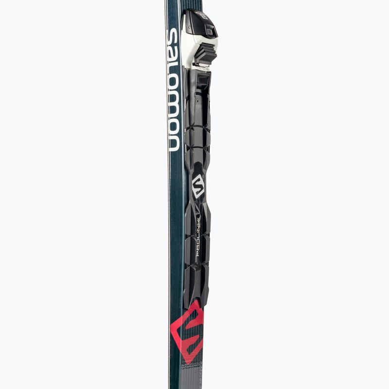 Лижі бігові Salomon Snowscape 8 Skin + Prolink Auto чорно-червоні L413753PM 7