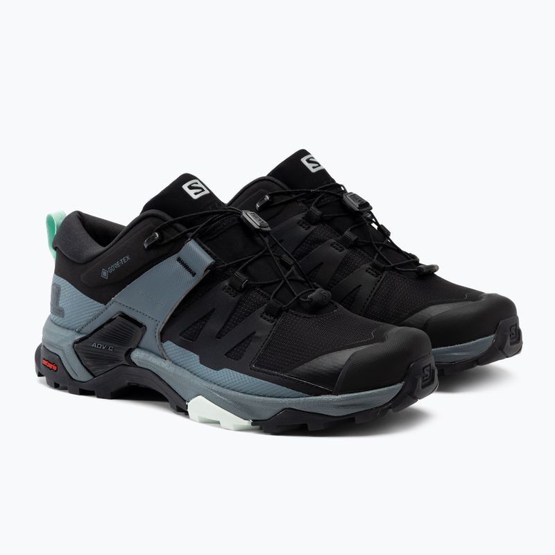 Черевики для трекінгу жіночі Salomon X Ultra 4 GTX чорно-блакитні L41289600 4