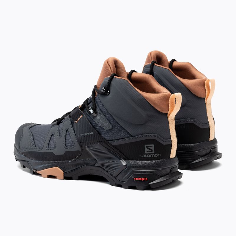 Черевики для трекінгу жіночі Salomon X Ultra 4 MID GTX чорні L41295600 3