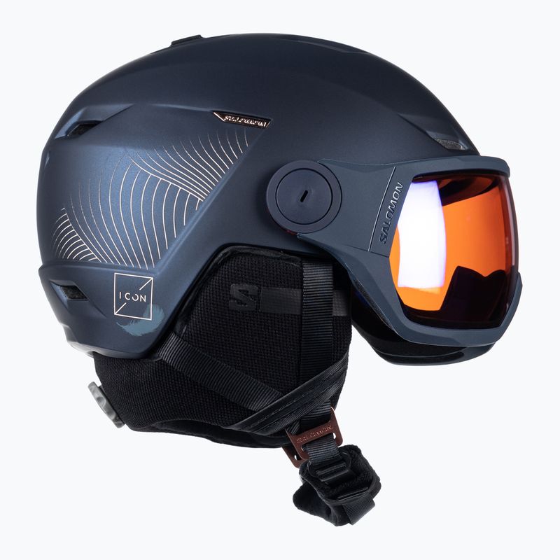 Шолом лижний жіночий Salomon Icon LT Visor Photo Sigma S1-S3 синій L41529800 4