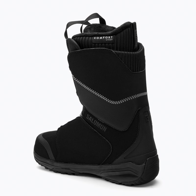 Черевики для сноуборду жіночі Salomon Kiana Dual Boa чорні L41429100 2