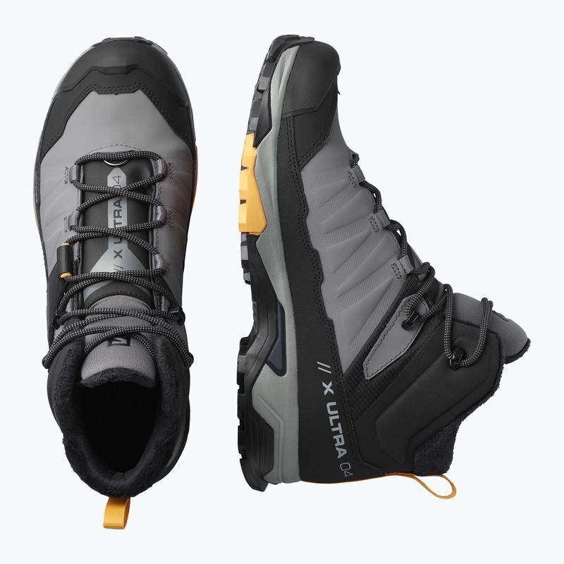Черевики для трекінгу чоловічі Salomon X Ultra 4 MID Winter TS CSWP сіро-чорні L41355200 14