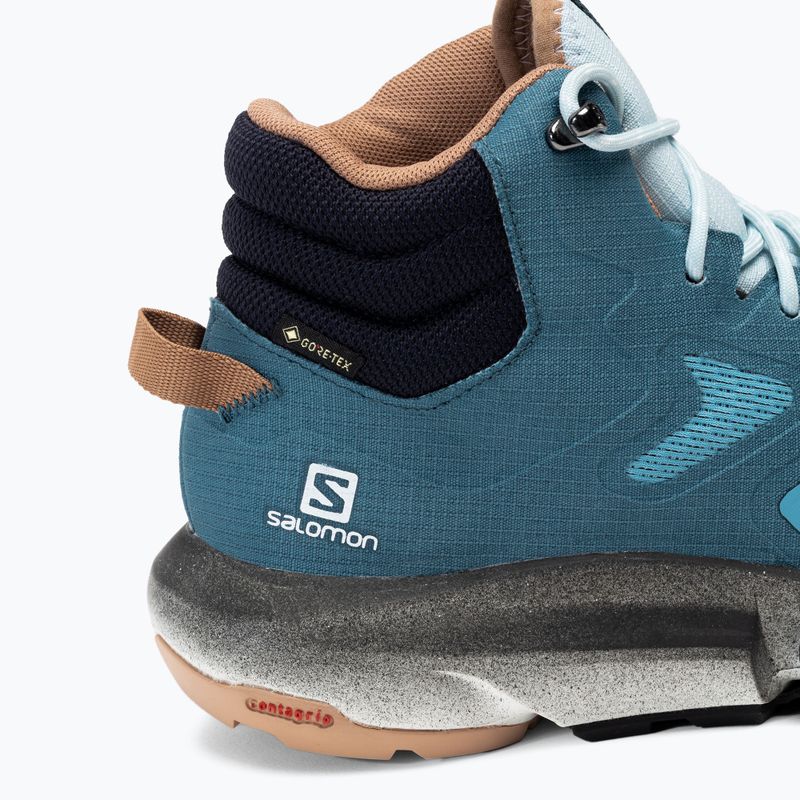 Черевики для трекінгу жіночі Salomon Predict Hike Mid GTX блакитні L41460700 8