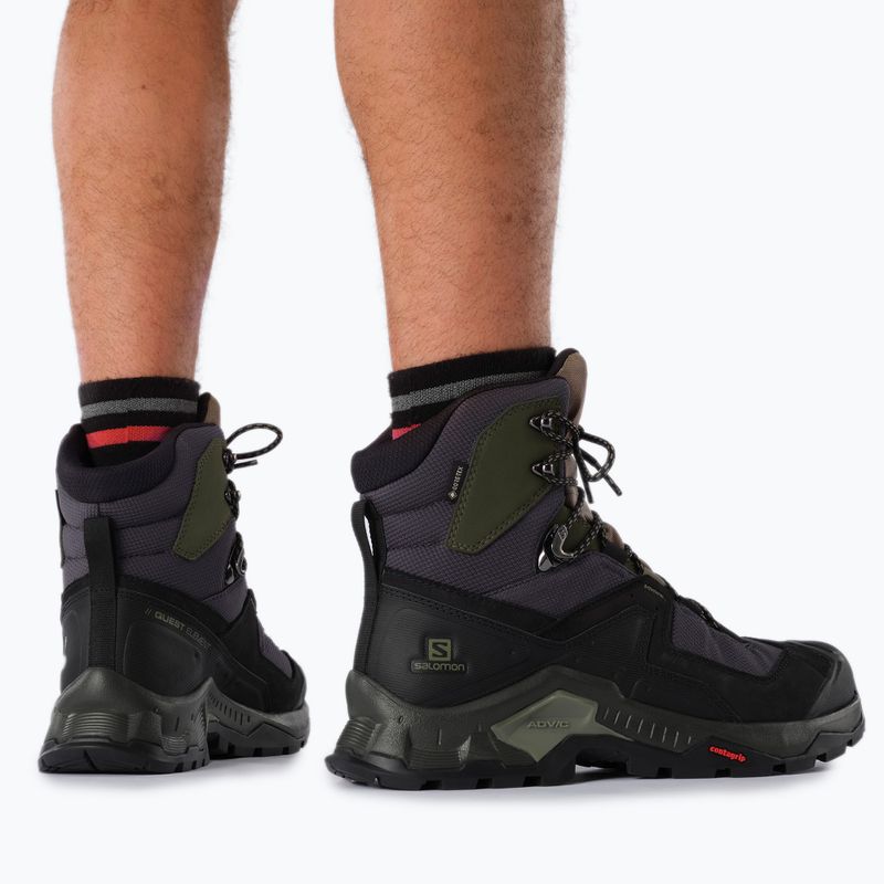 Черевики для трекінгу чоловічі Salomon Quest Element GTX зелені L41457100 10