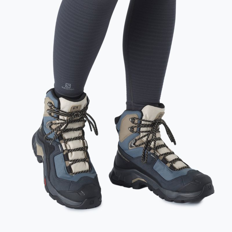 Черевики для трекінгу жіночі Salomon Quest Element GTX чорно-блакитні L41457400 15