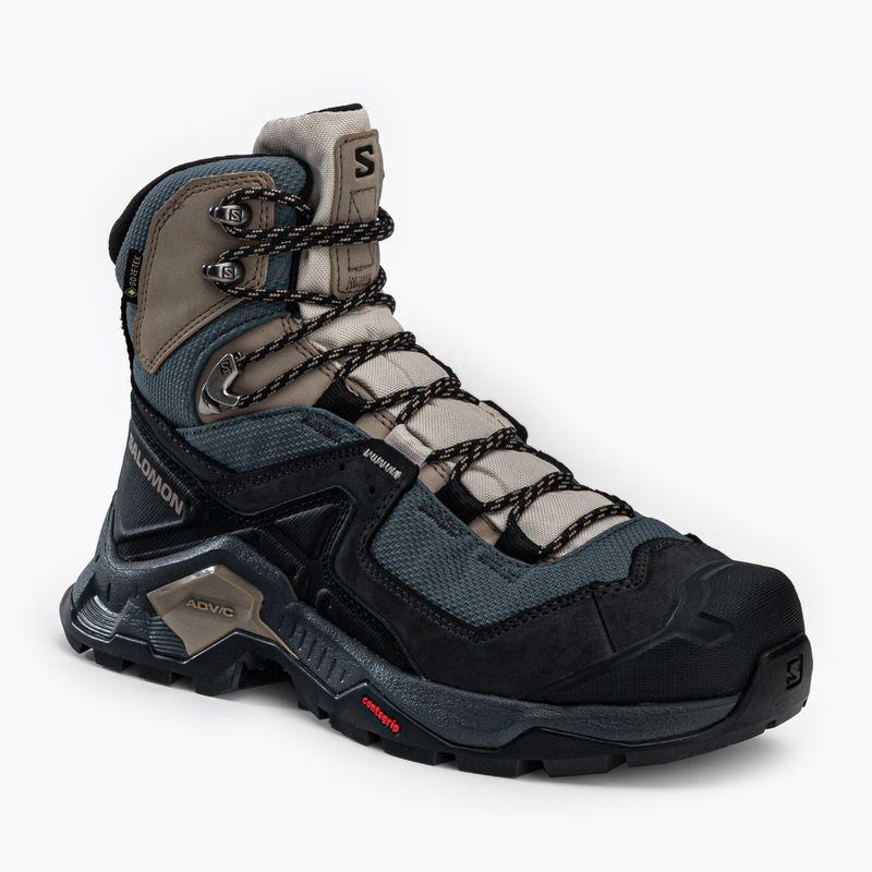 Черевики для трекінгу жіночі Salomon Quest Element GTX чорно-блакитні L41457400