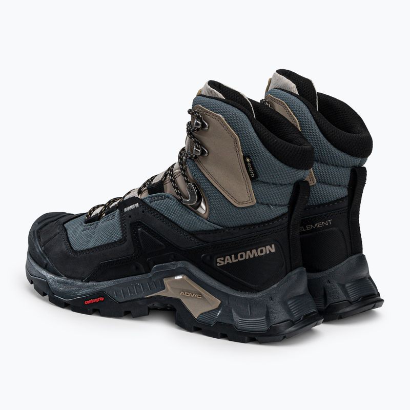 Черевики для трекінгу жіночі Salomon Quest Element GTX чорно-блакитні L41457400 3