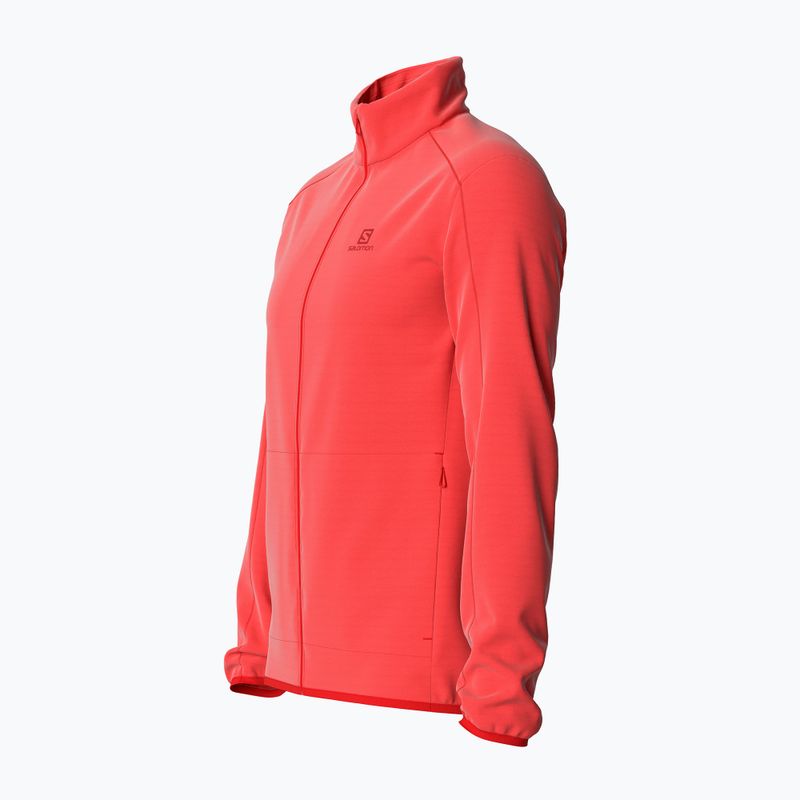 Флісова кофта чоловіча Salomon Outrack Full Zip Mid помаранчева LC1711600 4