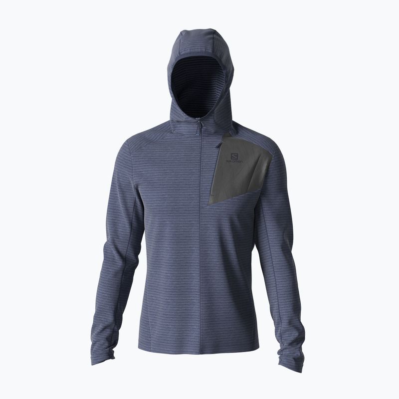 Флісова кофта чоловіча Salomon Outline FZ Hoodie синя LC1712100 2
