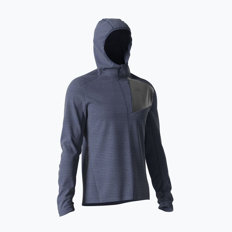 Флісова кофта чоловіча Salomon Outline FZ Hoodie синя LC1712100 5