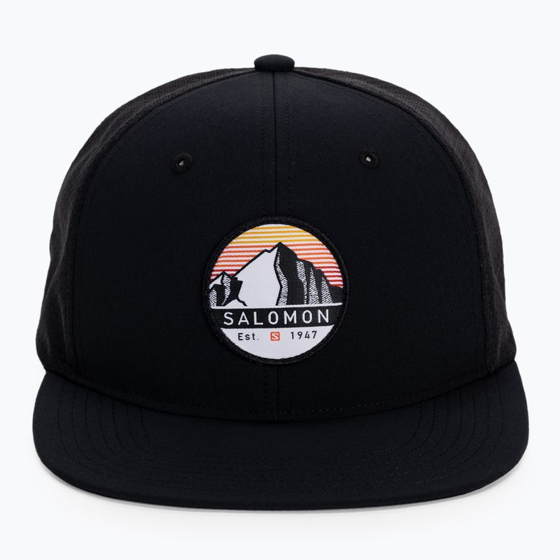 Бейсболка Salomon Trucker Flat чорна LC1680300 4