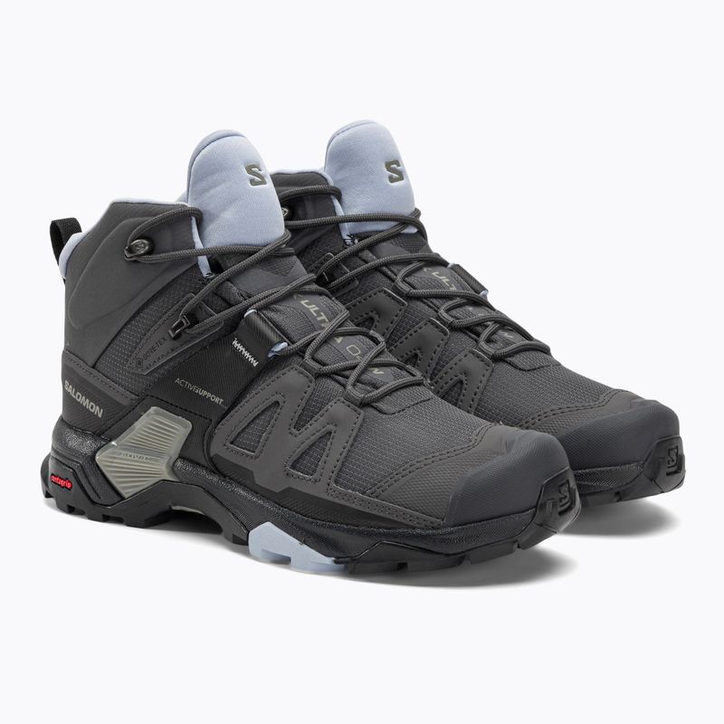 Взуття трекінгове жіноче Salomon X Ultra 4 Mid GTX magnet/black/zen 4