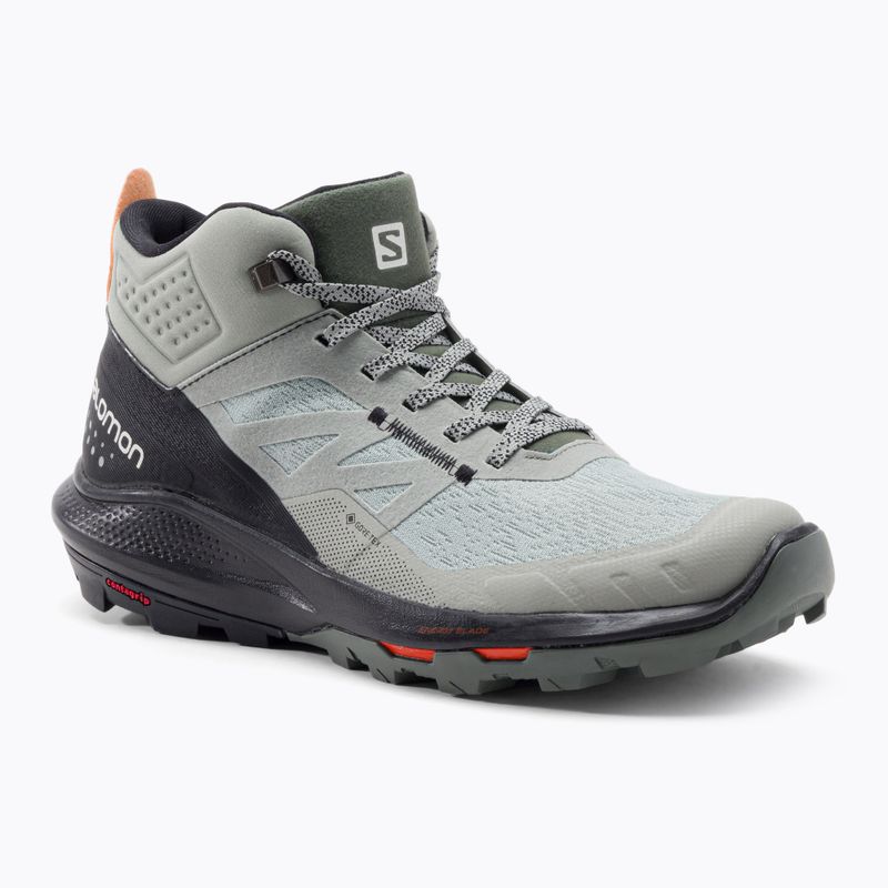 Черевики для трекінгу чоловіче Salomon Outpulse Mid Gore-Tex зелено-чорні L41588900
