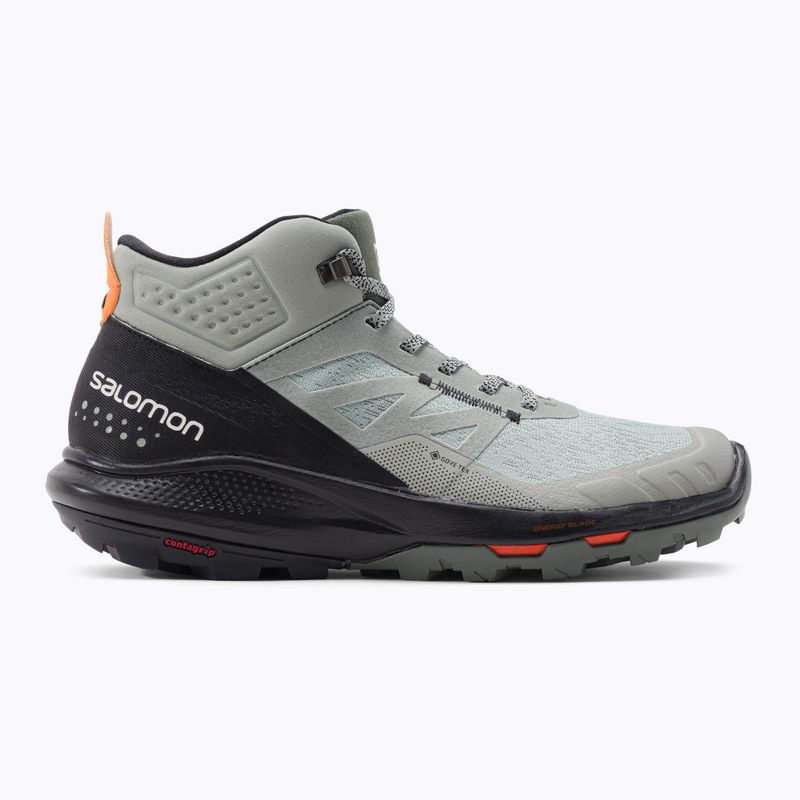 Черевики для трекінгу чоловіче Salomon Outpulse Mid Gore-Tex зелено-чорні L41588900 2