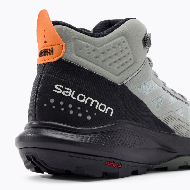 Черевики для трекінгу чоловіче Salomon Outpulse Mid Gore-Tex зелено-чорні L41588900 7
