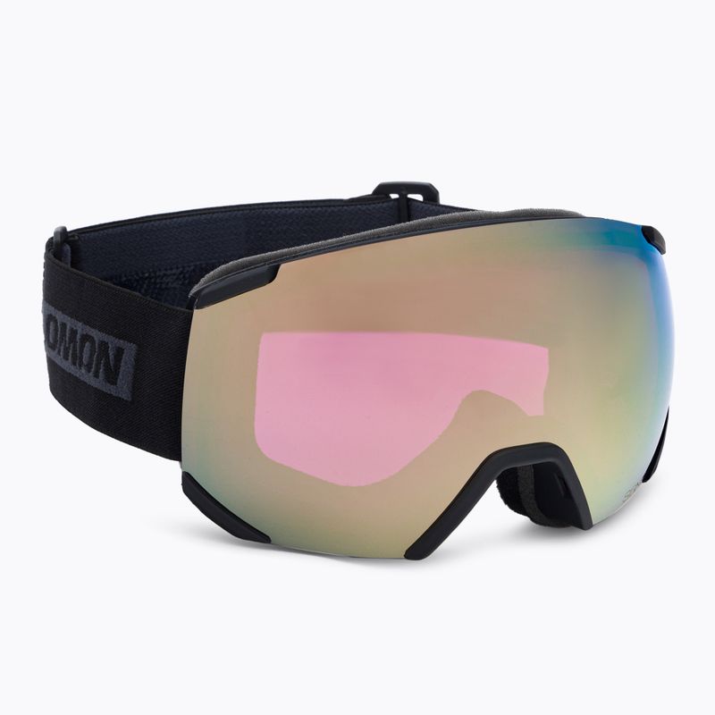 Маска лижна Salomon Radium black/sigma black gold L47005000