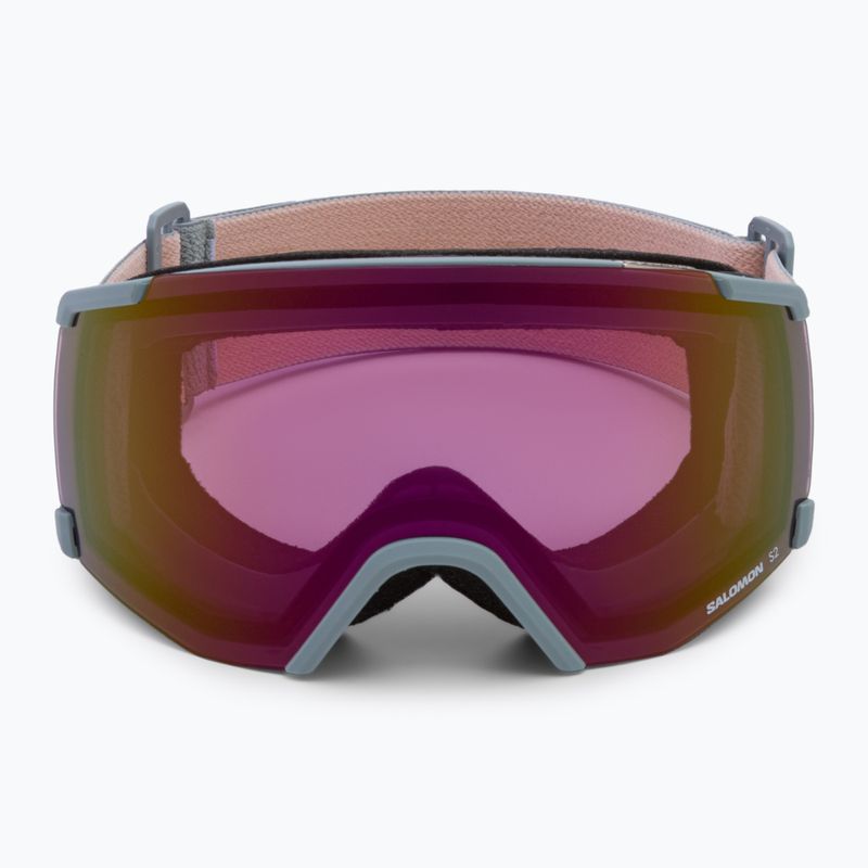 Маска лижна Salomon S/View wrought iron/ml ruby L47003200 2